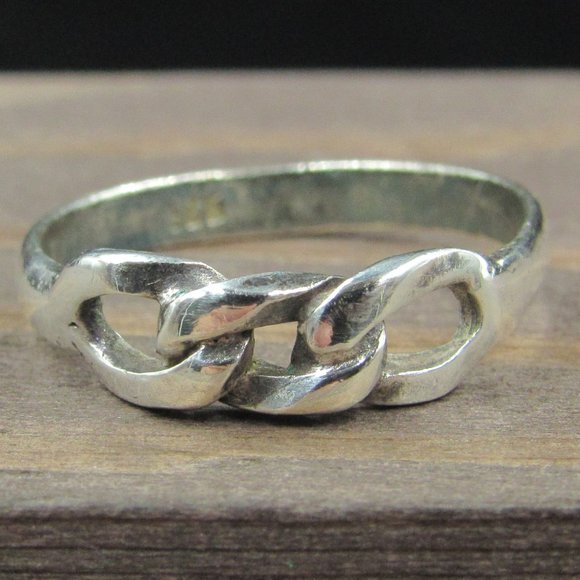 Jewelry - Size 7.25 Sterling Silver Triple Chain Link Band